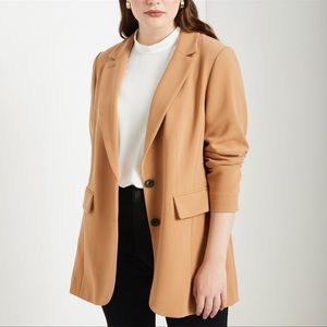 Eloquii Long Tailored Blazer - Color: Biscuit